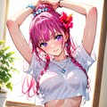 絵梨奈ちゃんを見習って日課のヨガをする芹奈さん❤️ 4枚目