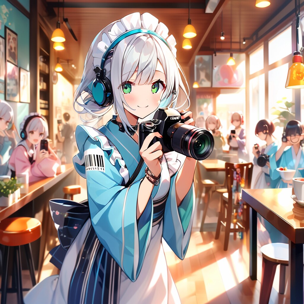 銀髪緑眼 | の人気AIイラスト・グラビア