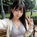 ノーブラ散歩配信女子 6枚目