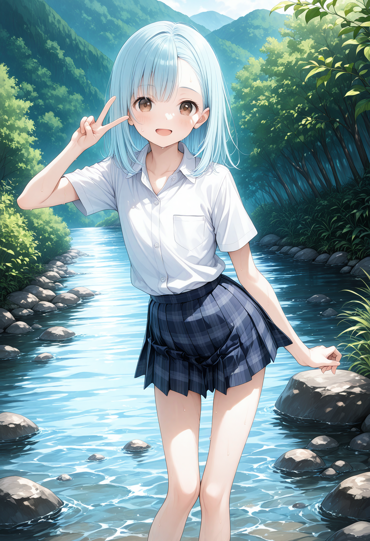 川遊び