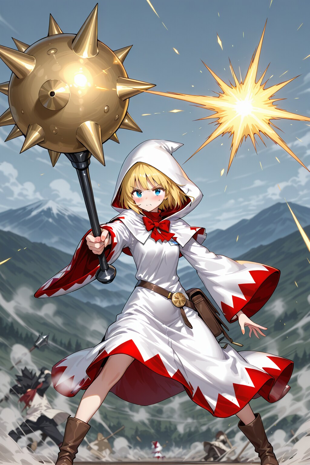 メイス装備の白魔道士