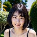 黒髪ボブ子の水着グラビア集 3枚目