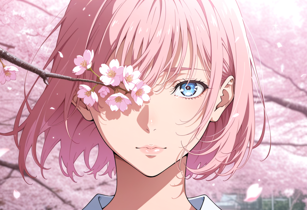 Gazing Under the Cherry Tree