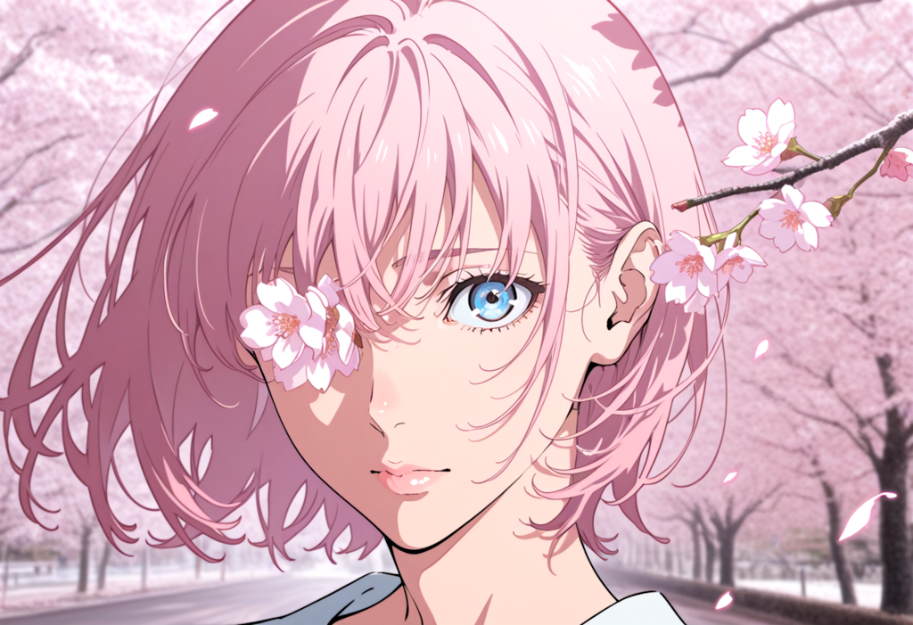 Gazing Under the Cherry Tree