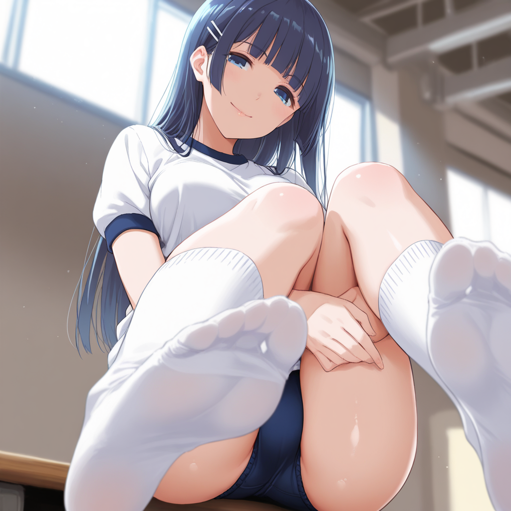 青髪の美少女には…