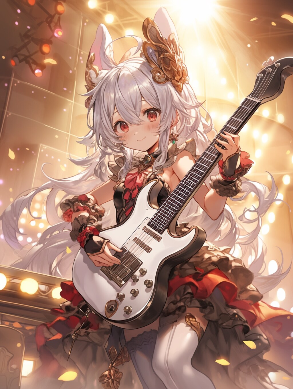 ギターを弾く娘2