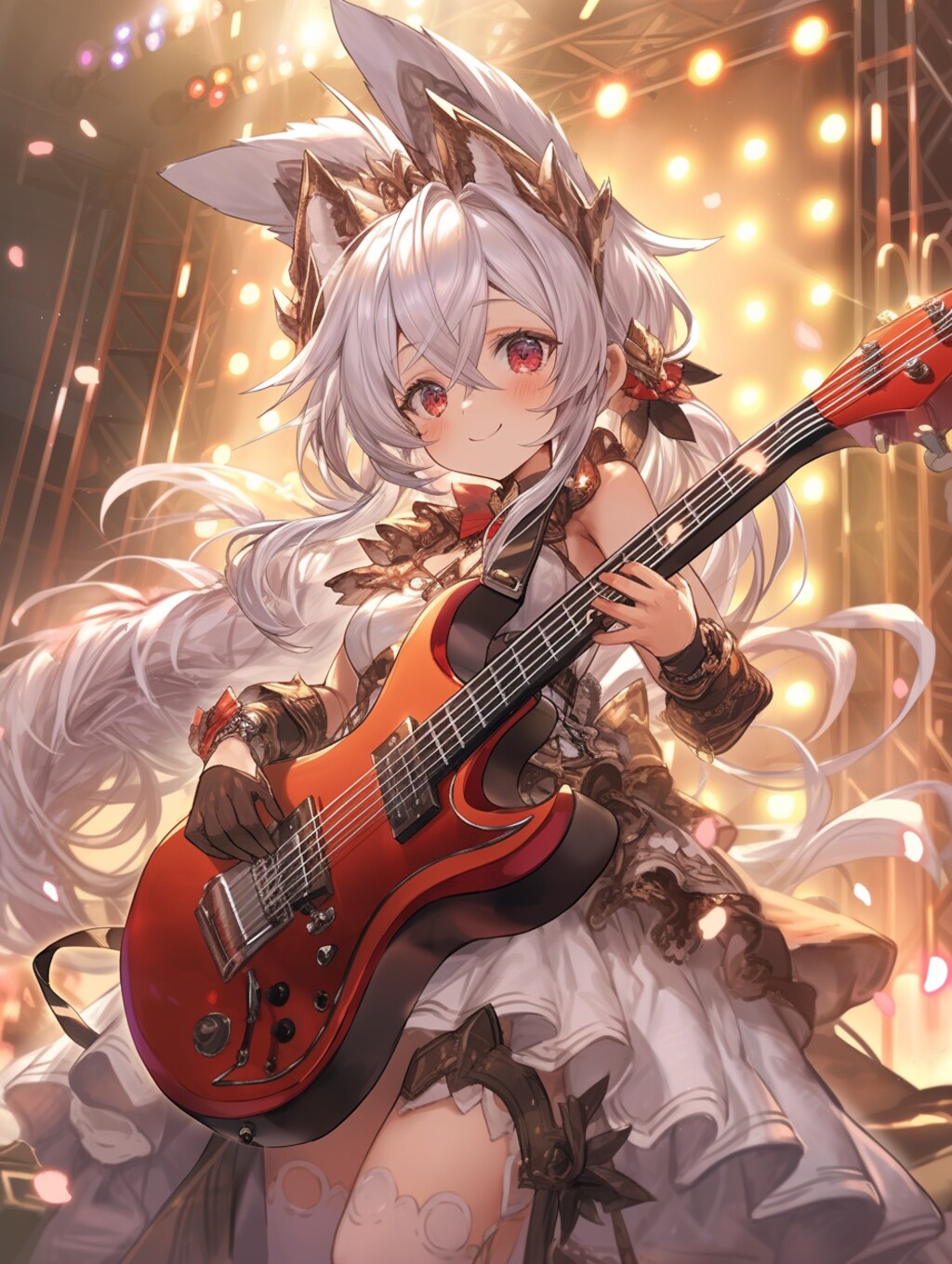 ギターを弾く娘2