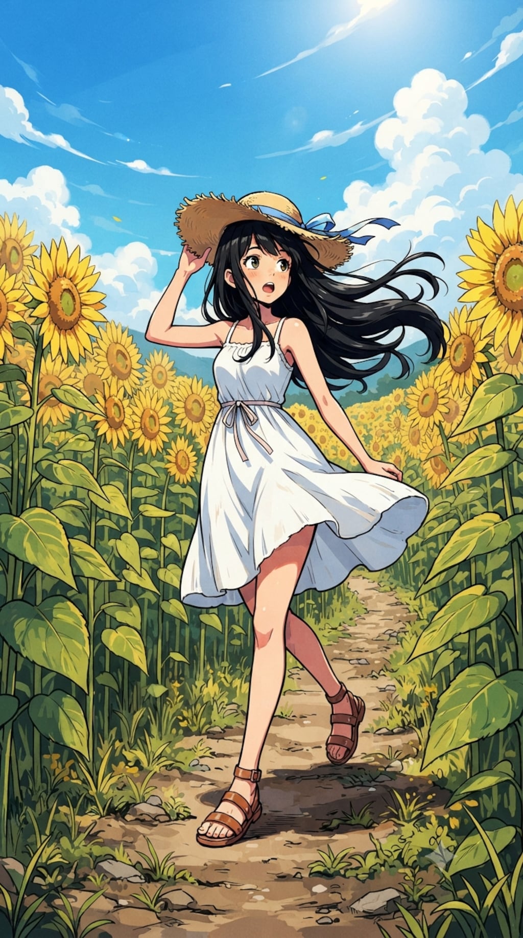 白のワンピース