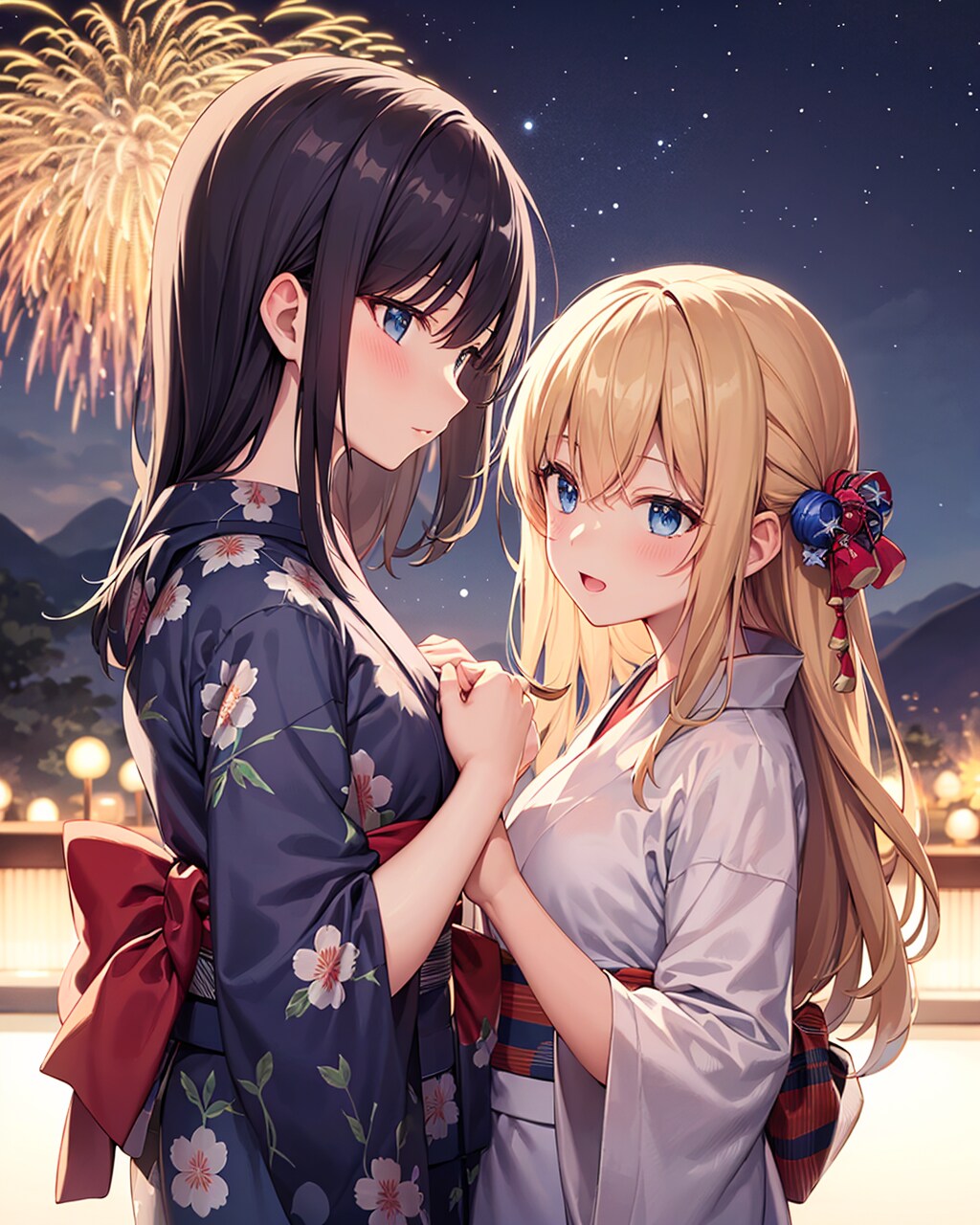浴衣の日　ユリ