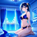 青い部屋 3枚目
