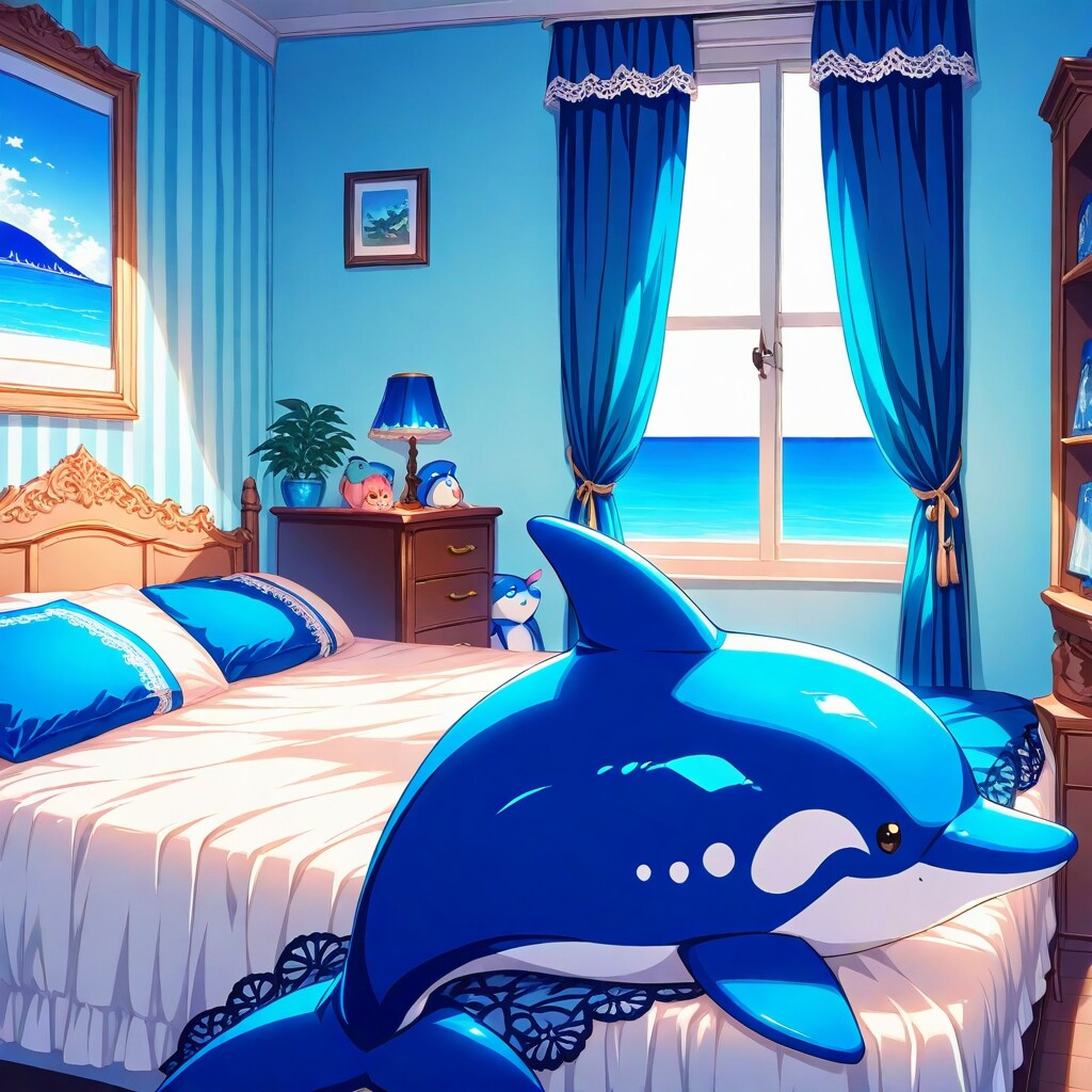青い部屋