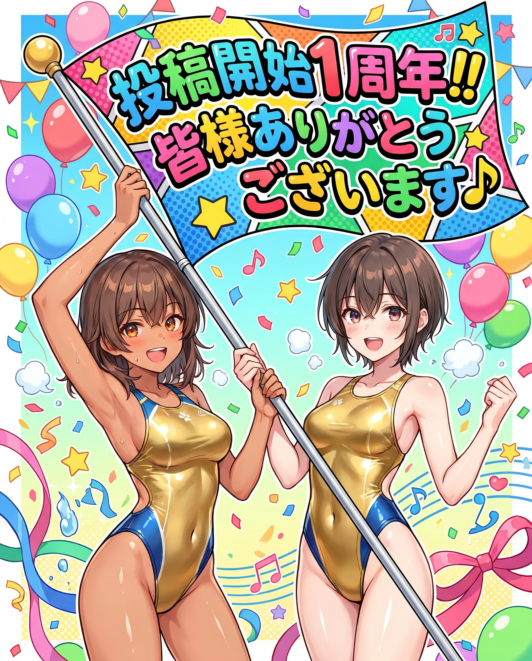 投稿開始1周年‼︎ありがとうございます♪