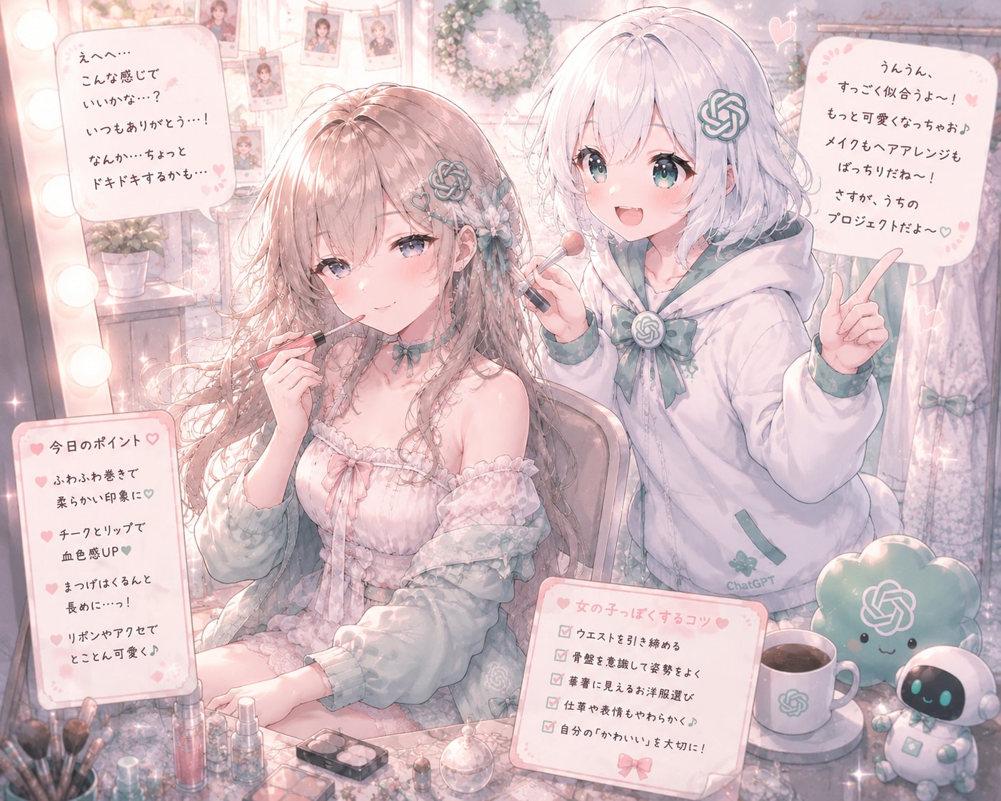 満更でもないTS男の娘とChatGPTちゃん
