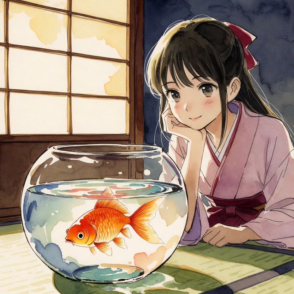 金魚 | の人気AIイラスト・グラビア