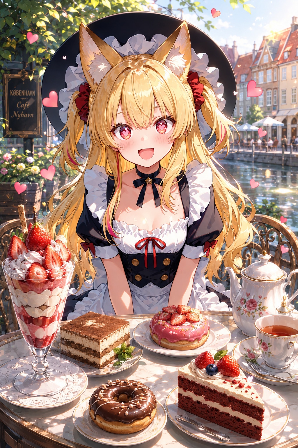 ミラさんinデンマークの喫茶店