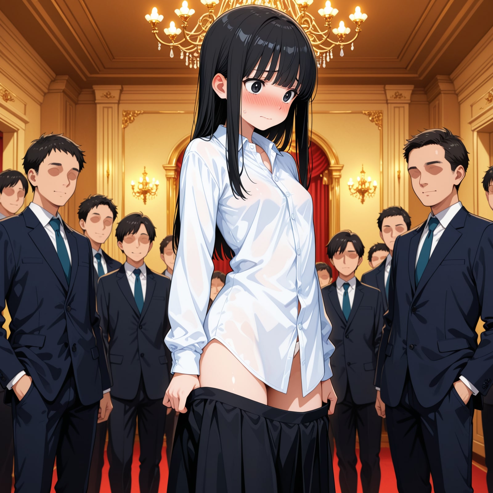 はじめて人前で肌を晒すオニキス