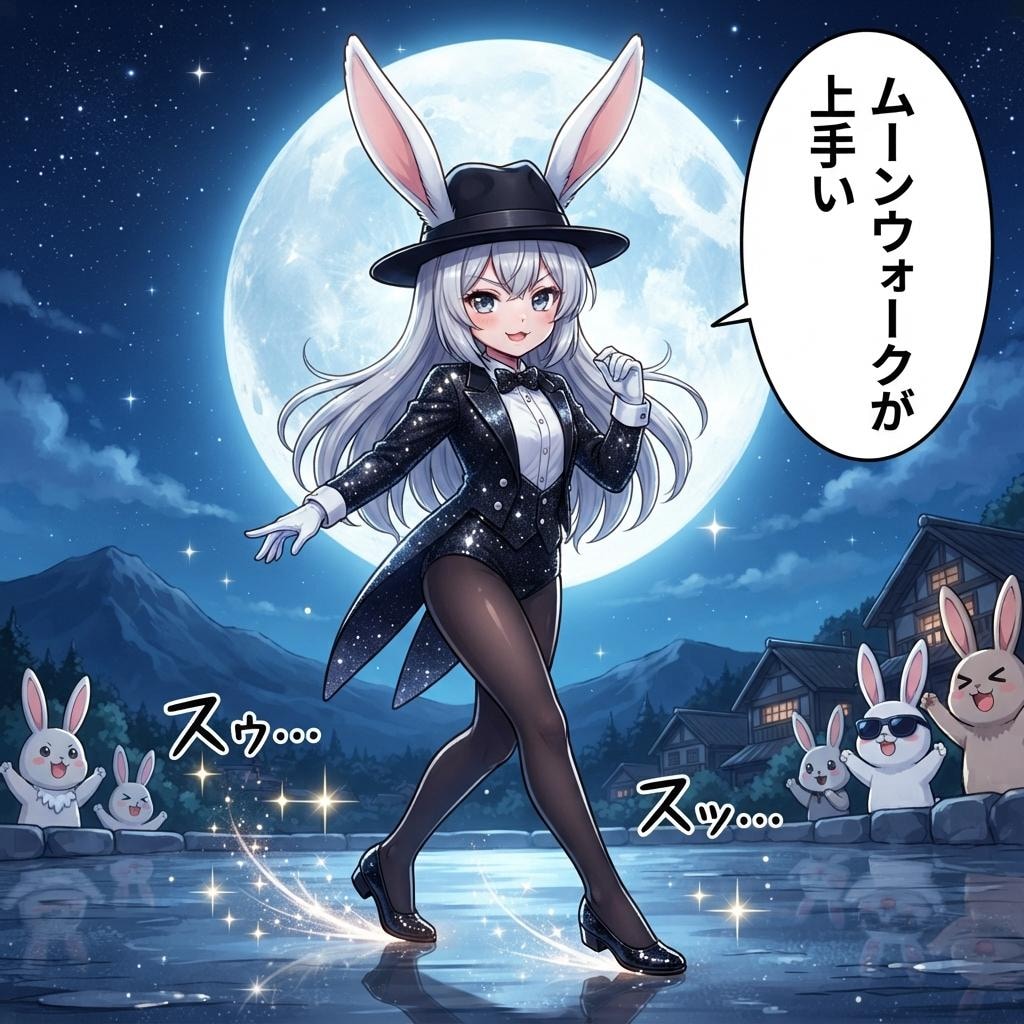 月面歩きが上手い