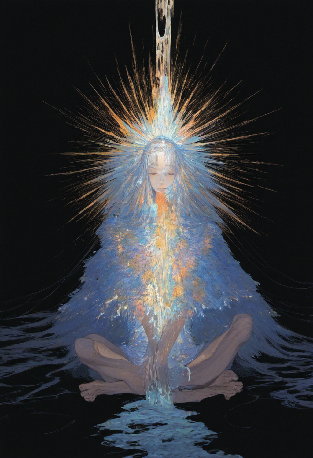 double slit experiment, leaked light from curtains