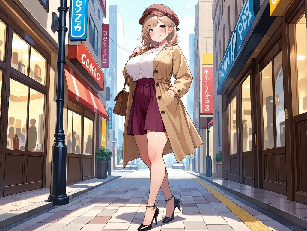 キャップをかぶってお出かけ