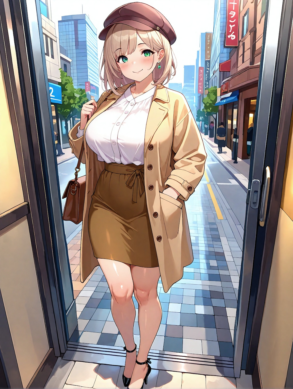 キャップをかぶってお出かけ