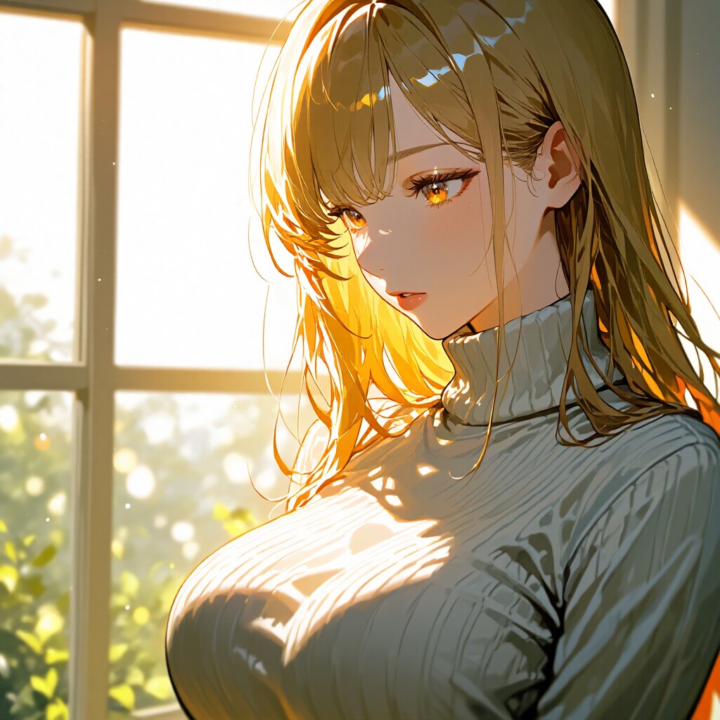 タートルネックを着るカート・コバーン好きの女