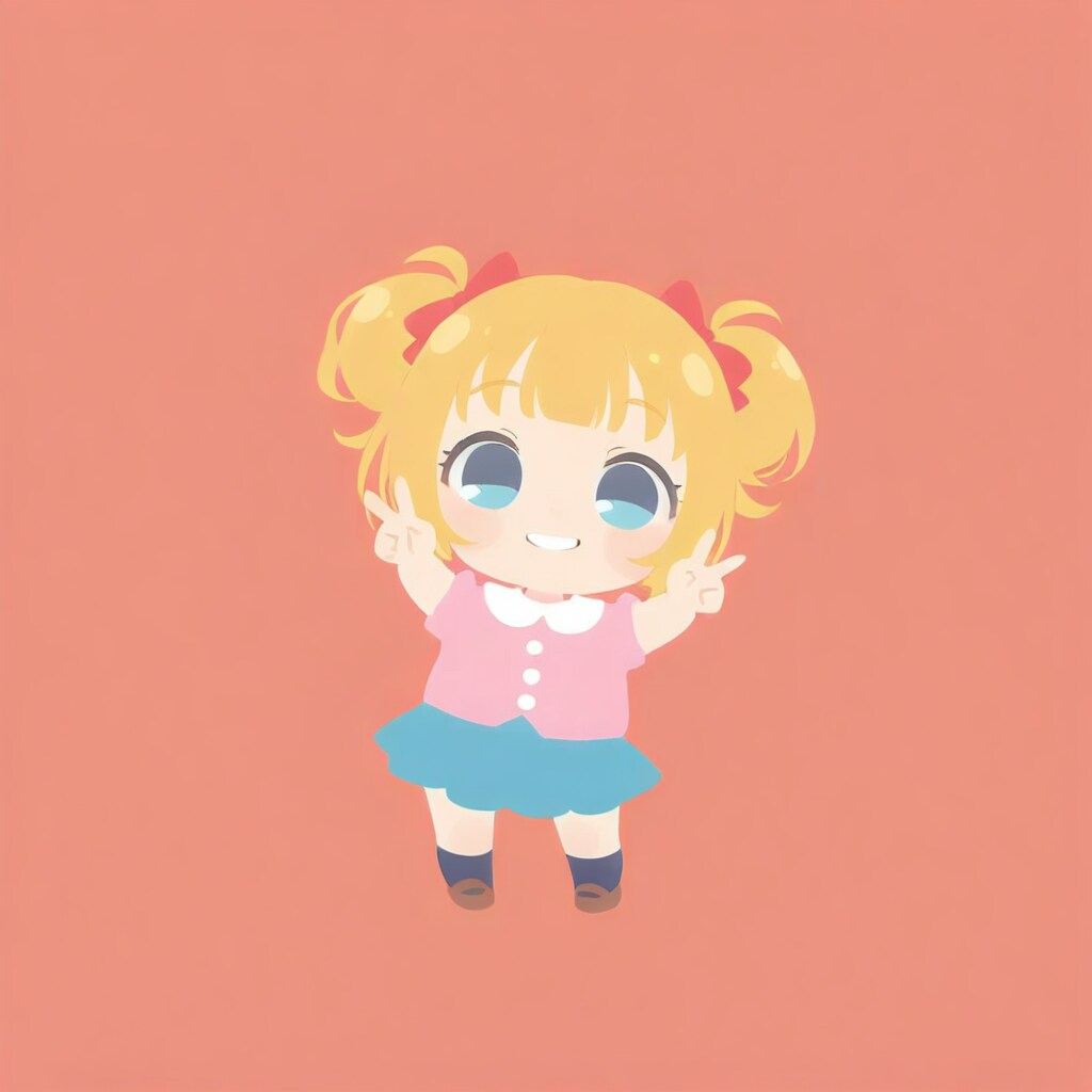 ピースサインちびちゃん