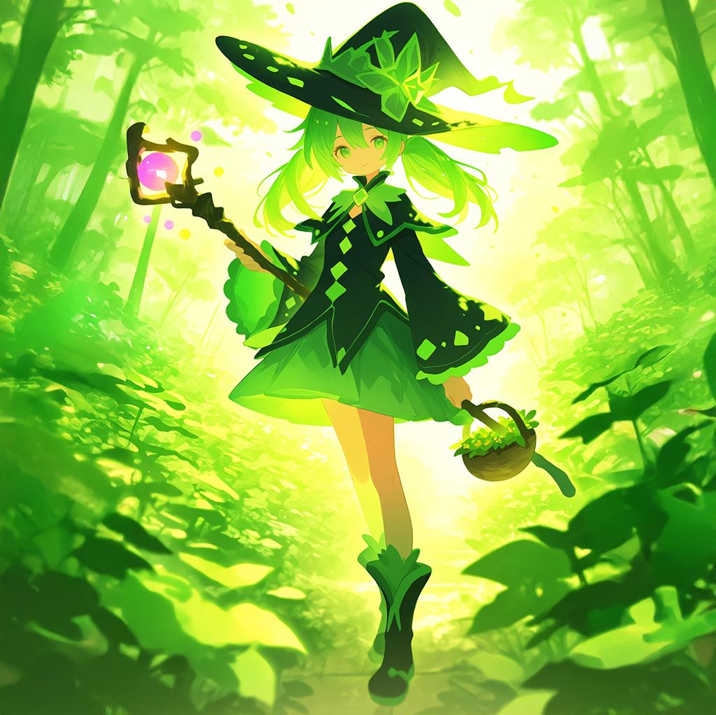 花摘みの魔女b | の人気AIイラスト・グラビア