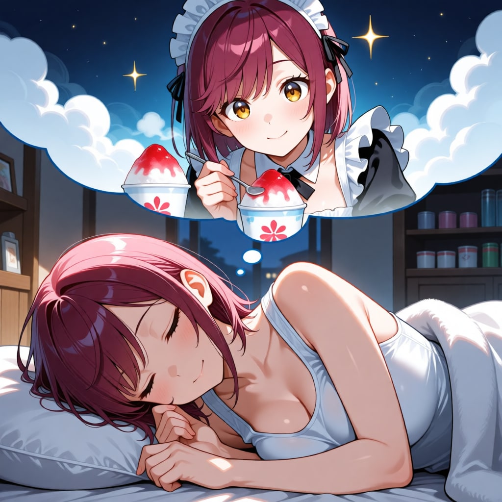 おやすみなさい（挨拶メイドの芽衣ちゃん）