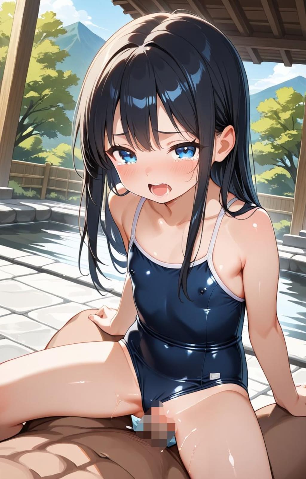 スク水温泉「日隠クロエ」