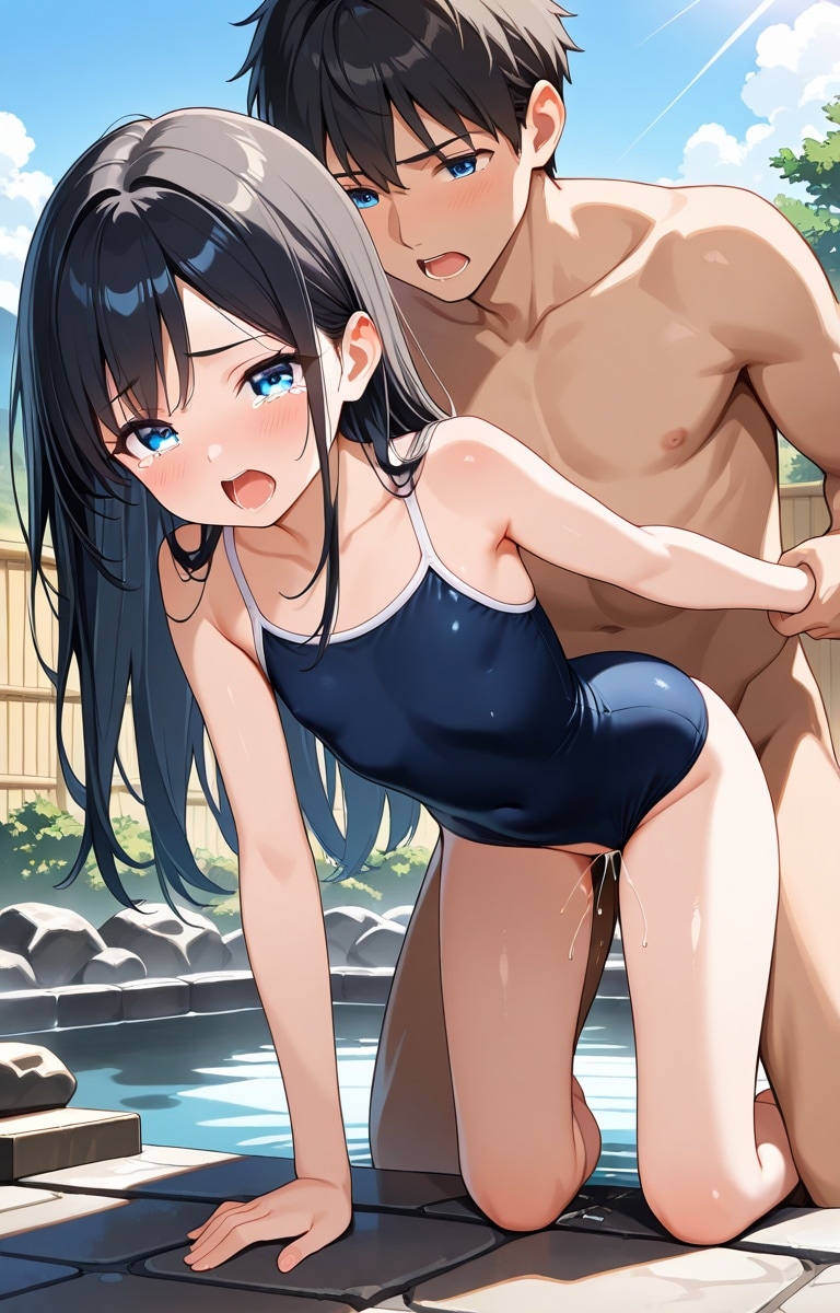 スク水温泉「日隠クロエ」