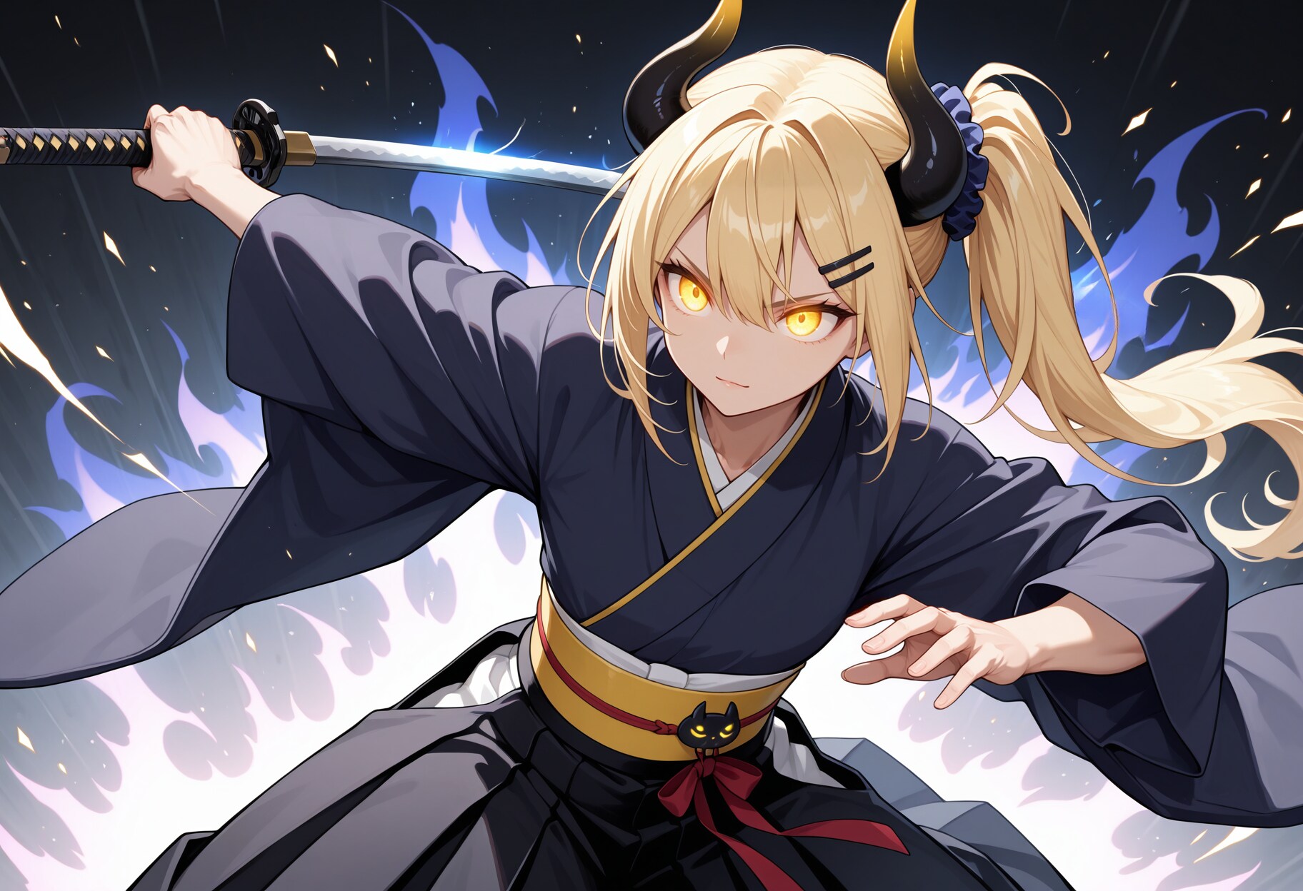 逆手持ち女鬼高生さん | の人気AIイラスト・グラビア