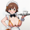 えっちメイドカフェで働くちゃんみお 4枚目