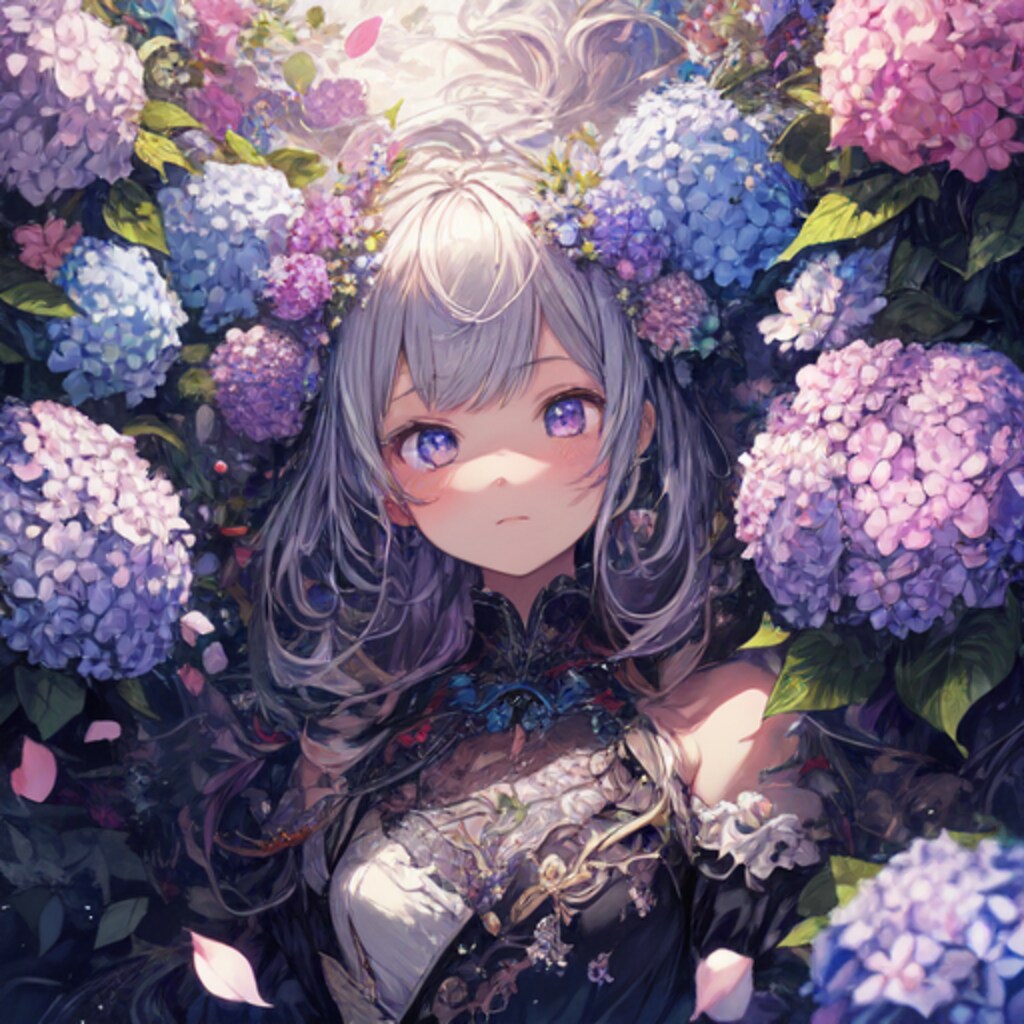 紫陽花まんかい