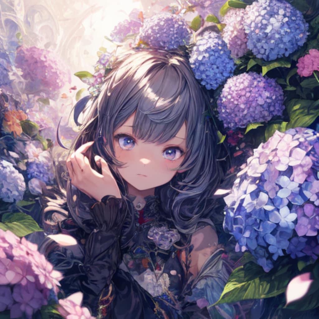 紫陽花まんかい