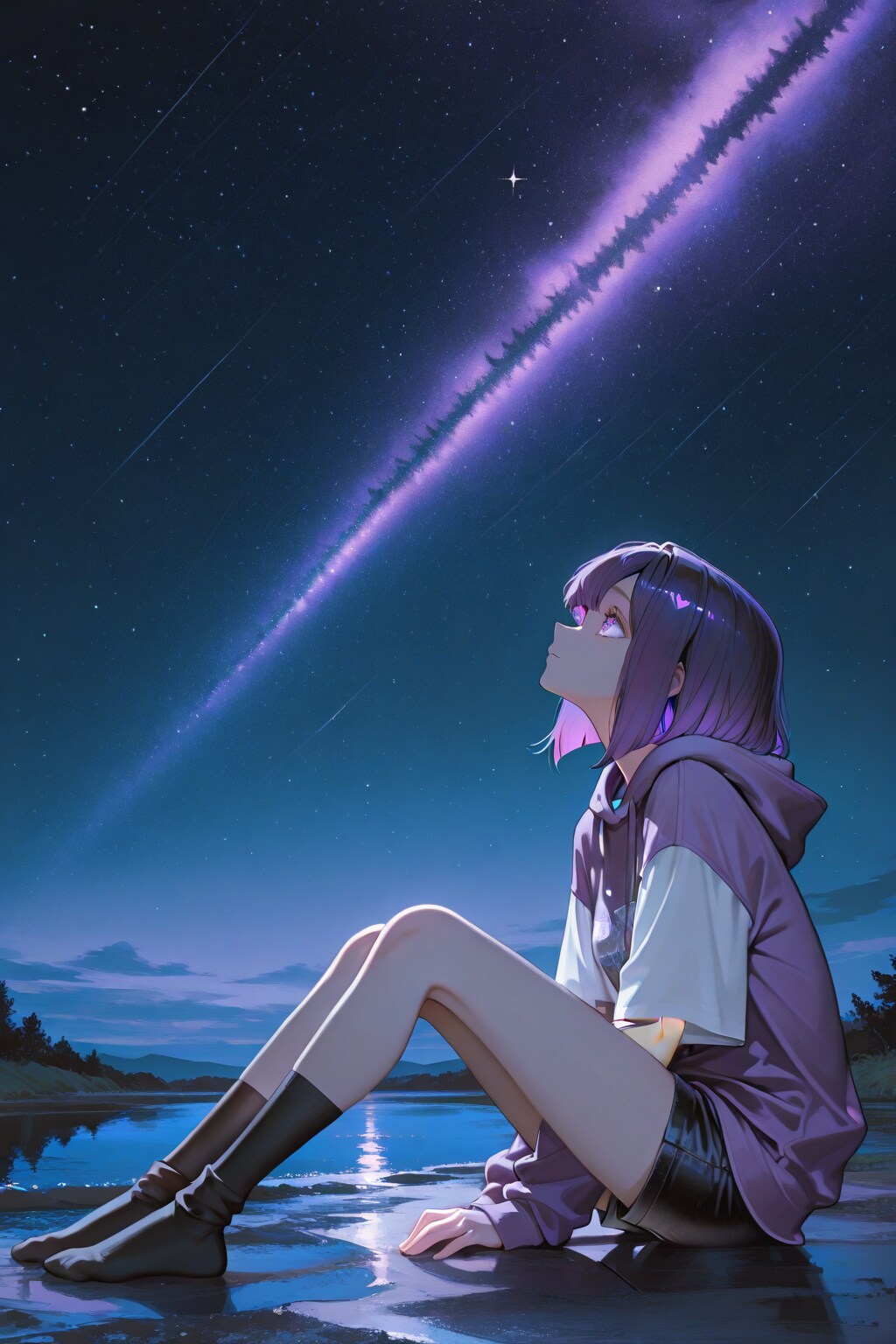 紫色が似合う女の子59 | の人気AIイラスト・グラビア