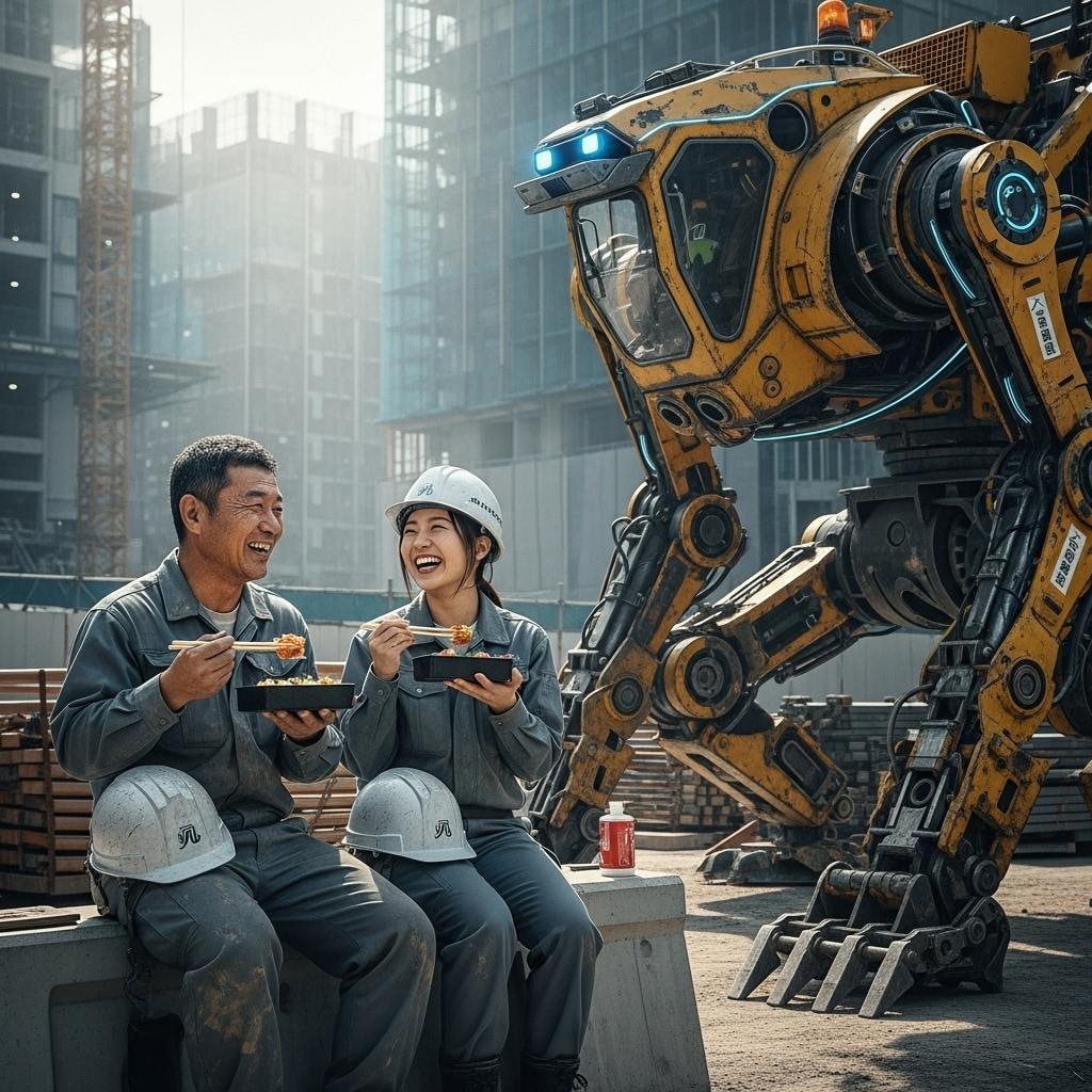 土木系ロボットとパイロット