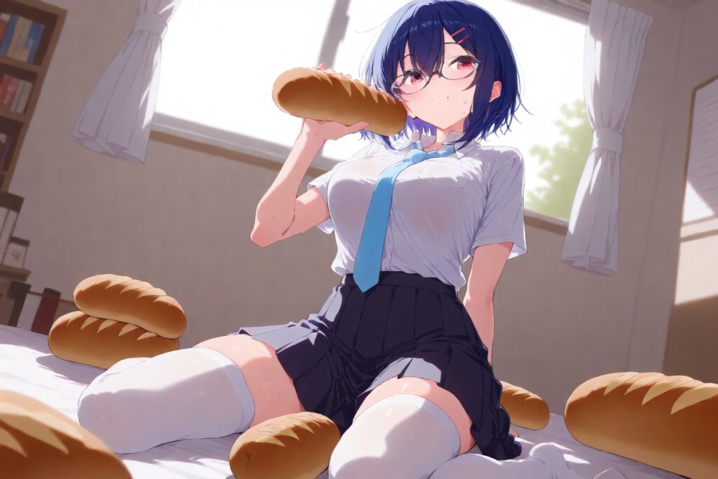 うわー、パン、ばら撒いちゃった