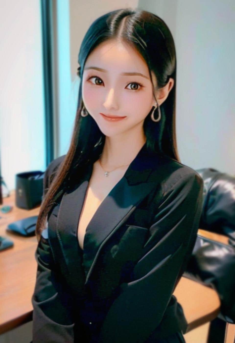 胸が小さいわ。私はAI、頑張って胸を育てようっと。