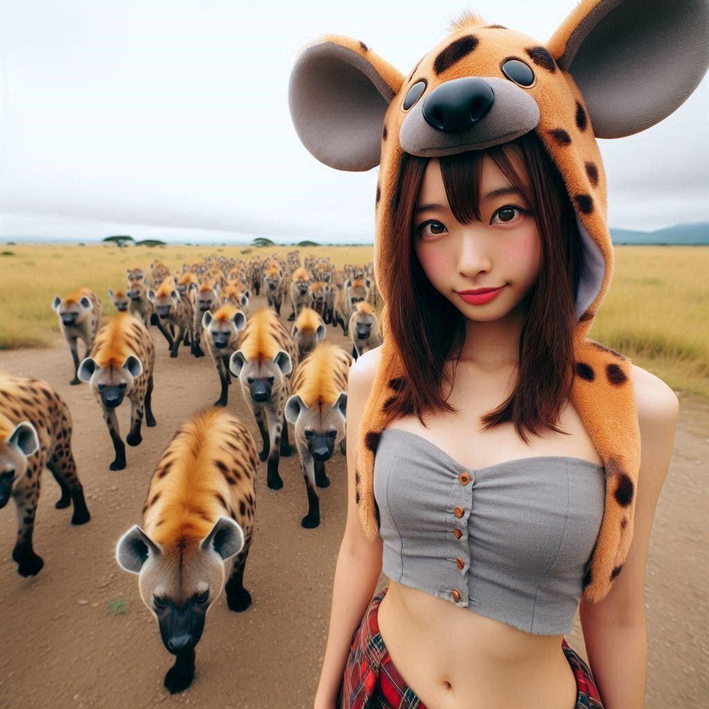 ハイエナの群れに潜入ちゃん