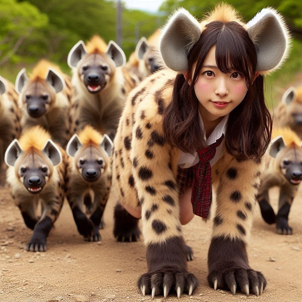 ハイエナの群れに潜入ちゃん