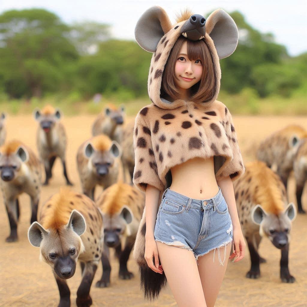 ハイエナの群れに潜入ちゃん
