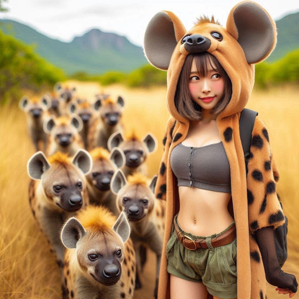 ハイエナの群れに潜入ちゃん