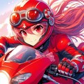 赤いバイク1 3枚目