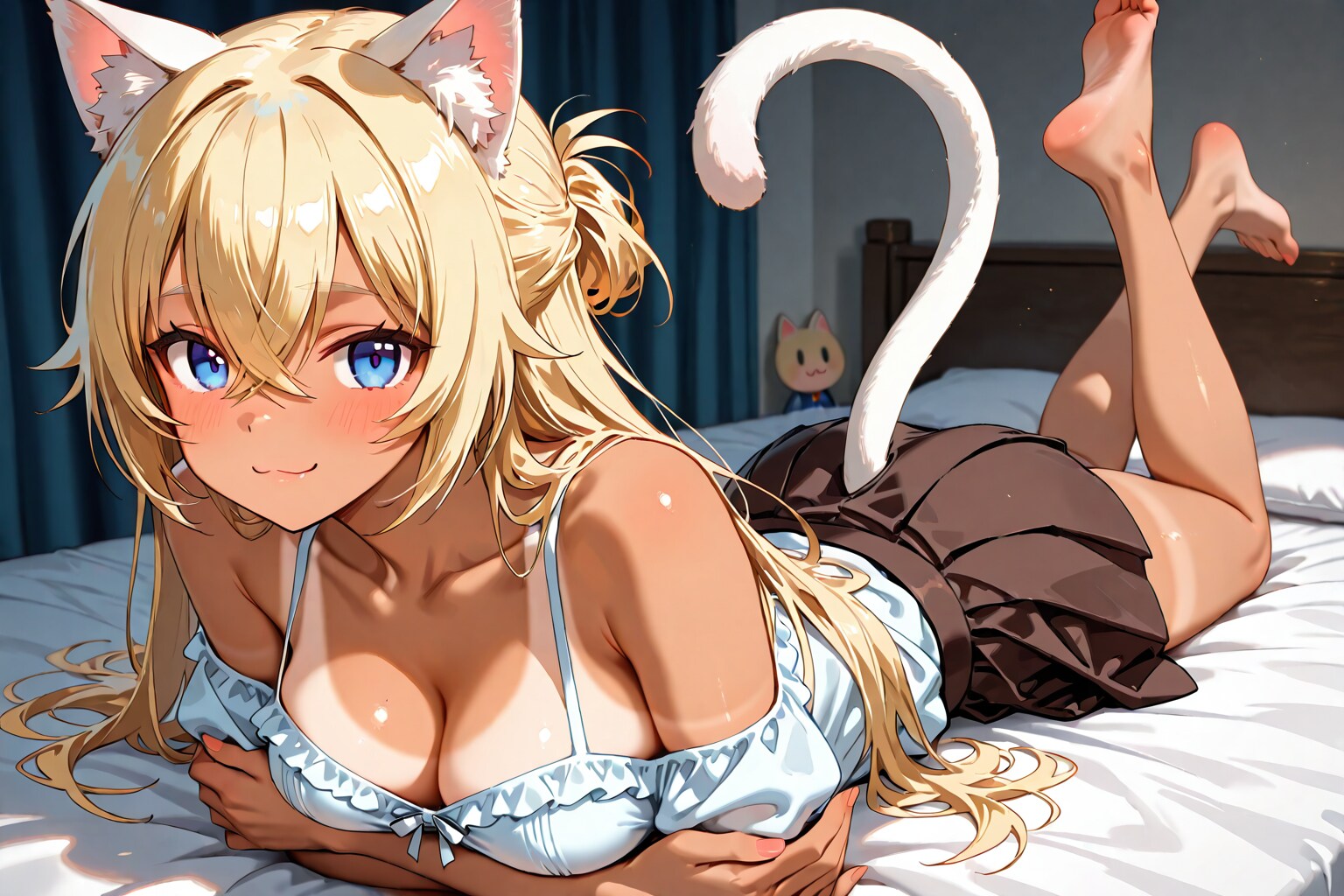 くつろぐ金髪ちゃん