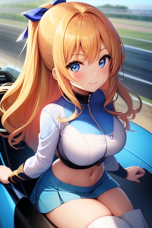 金髪レースクイーン