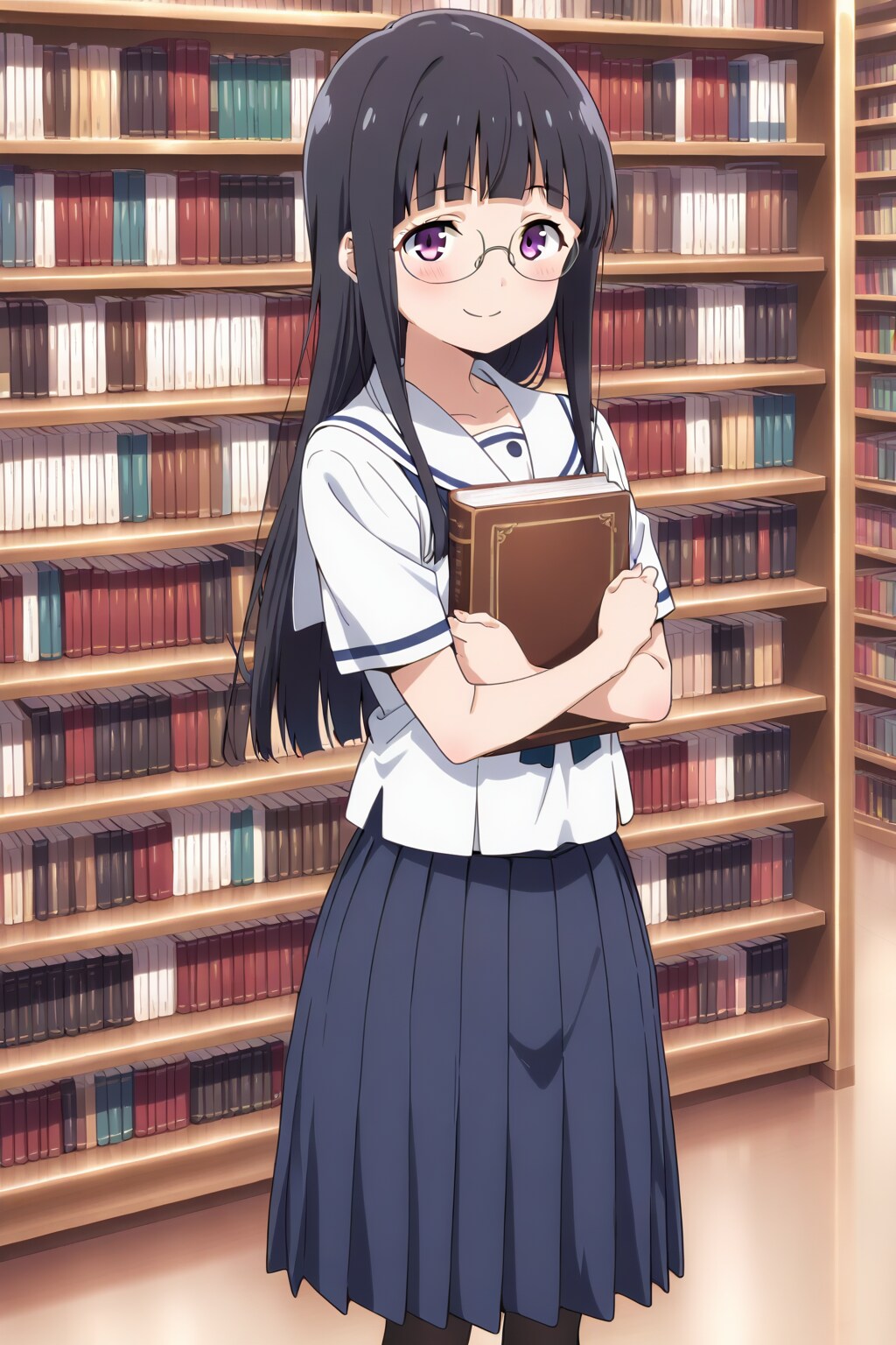 眼鏡×公立ダサ制服女子 | の人気AIイラスト・グラビア