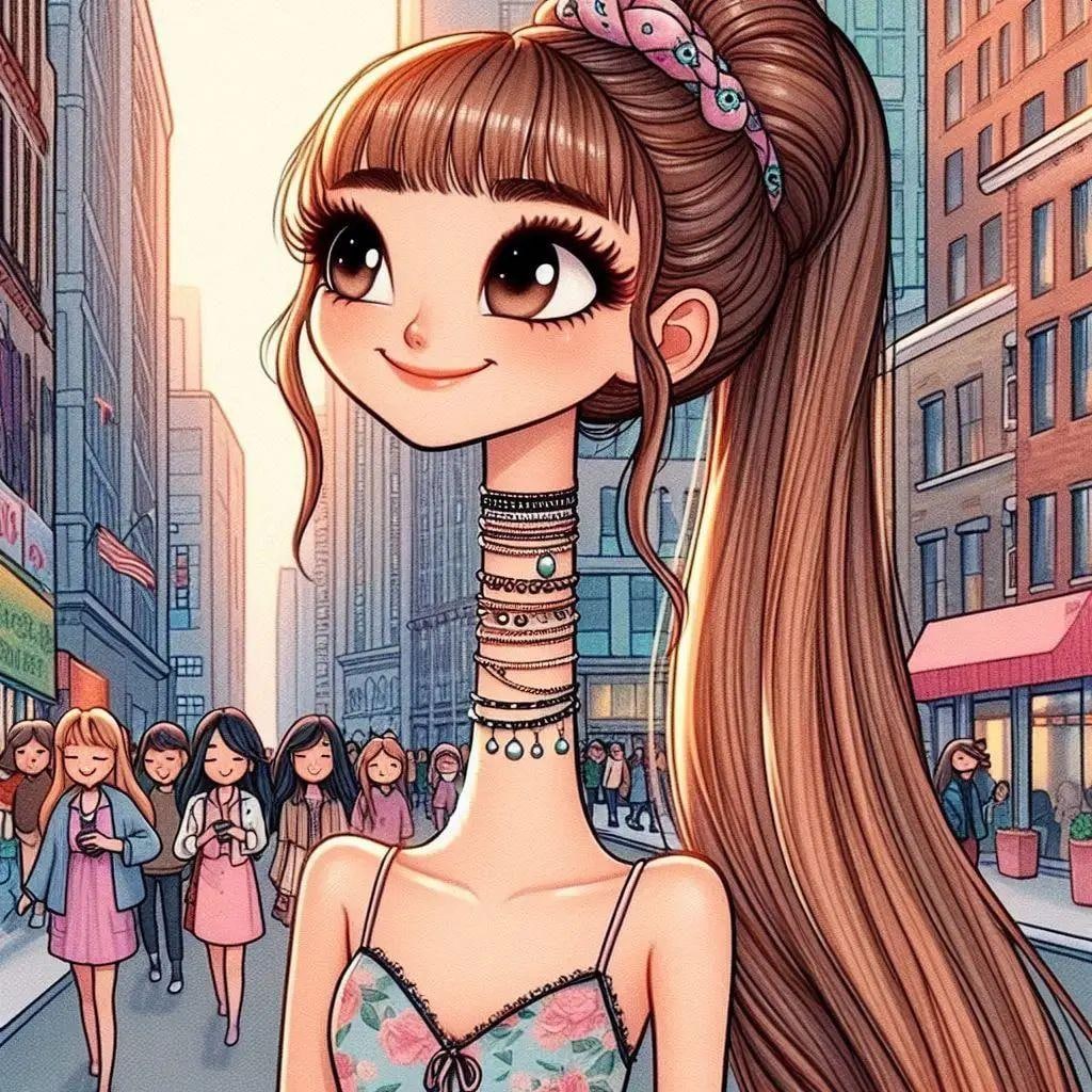 ろくろ首のオシャレ