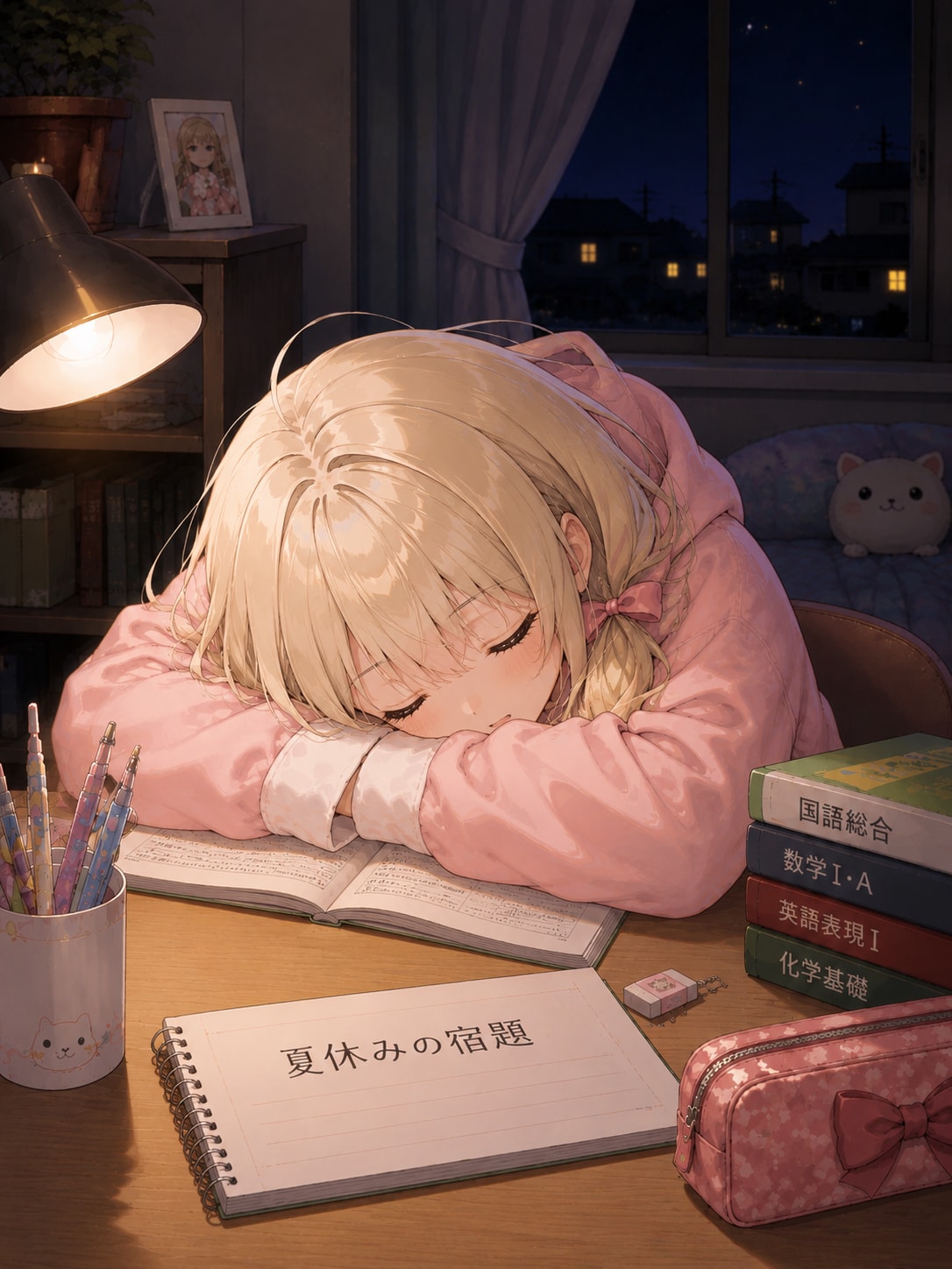 寝落ちしちゃった | の人気AIイラスト・グラビア