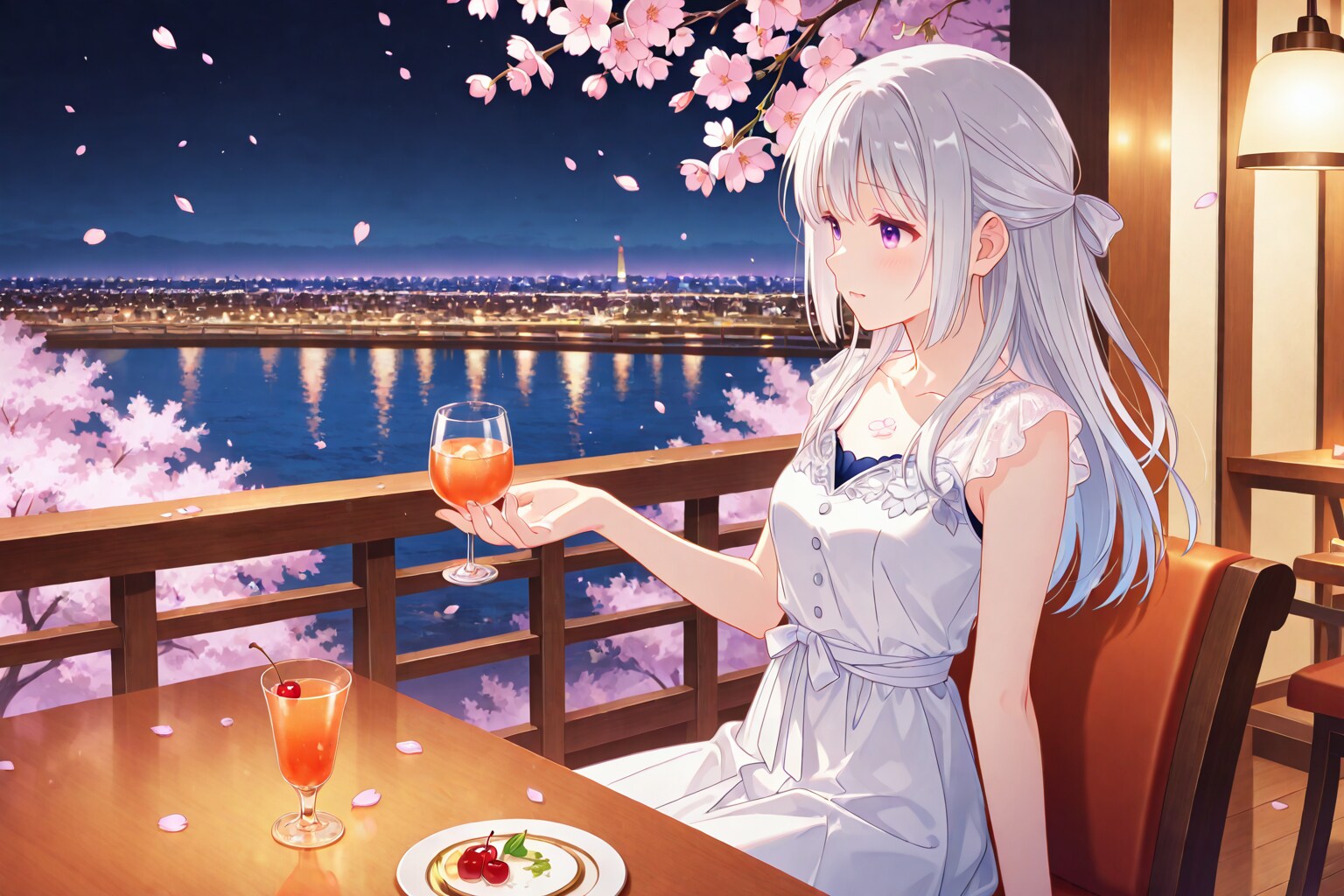 夜桜