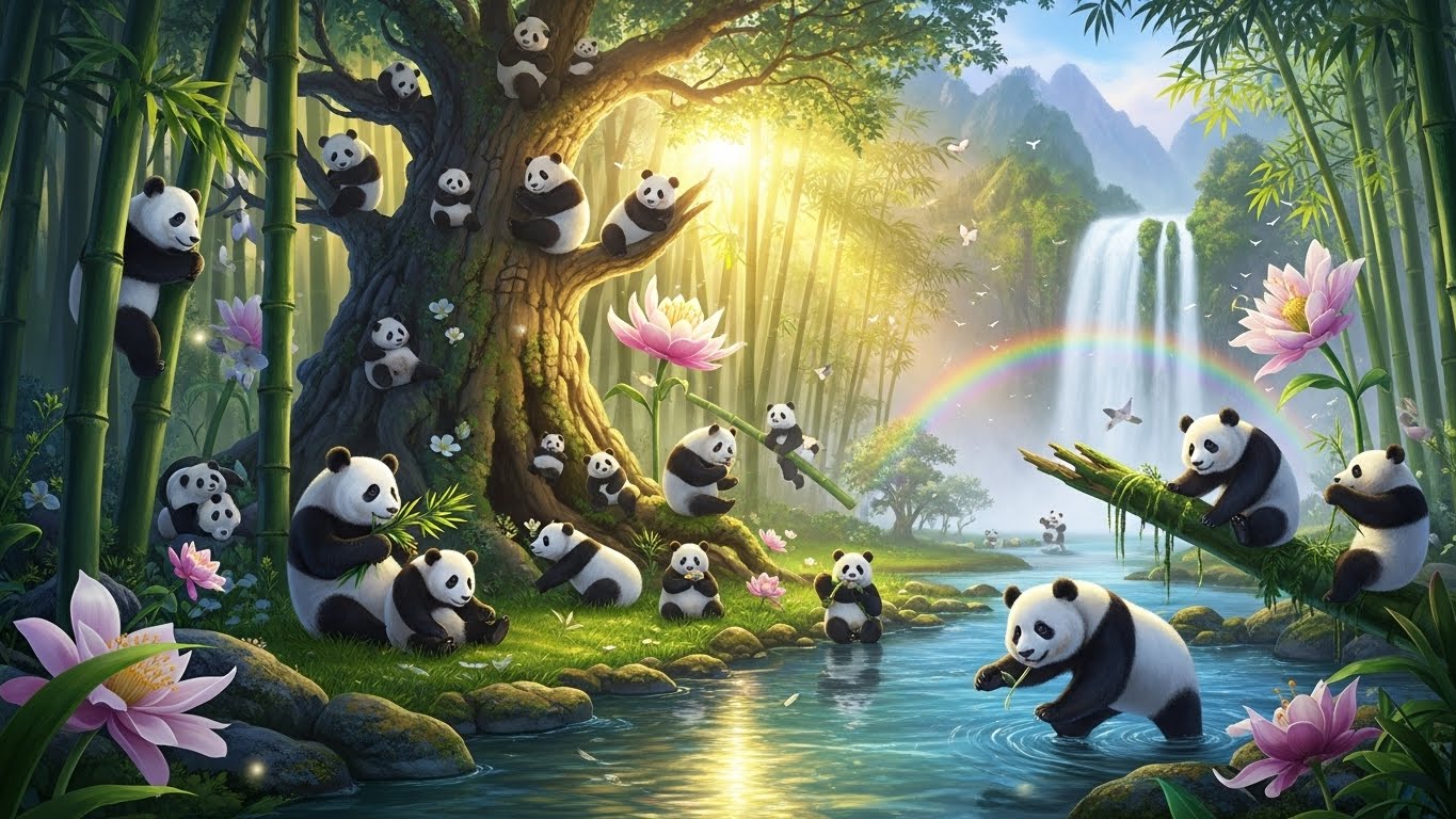 パンダ天国♥ | の人気AIイラスト・グラビア